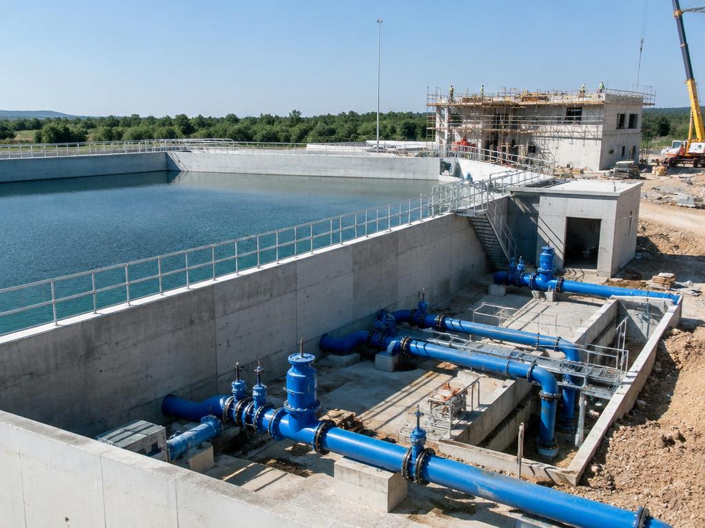 Sistema de agua potable y reservorio